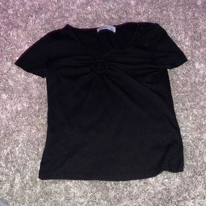 Black Hollister Crop Top